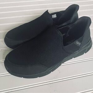 Skechers Black Men's Slip-On Loafers Sz 12